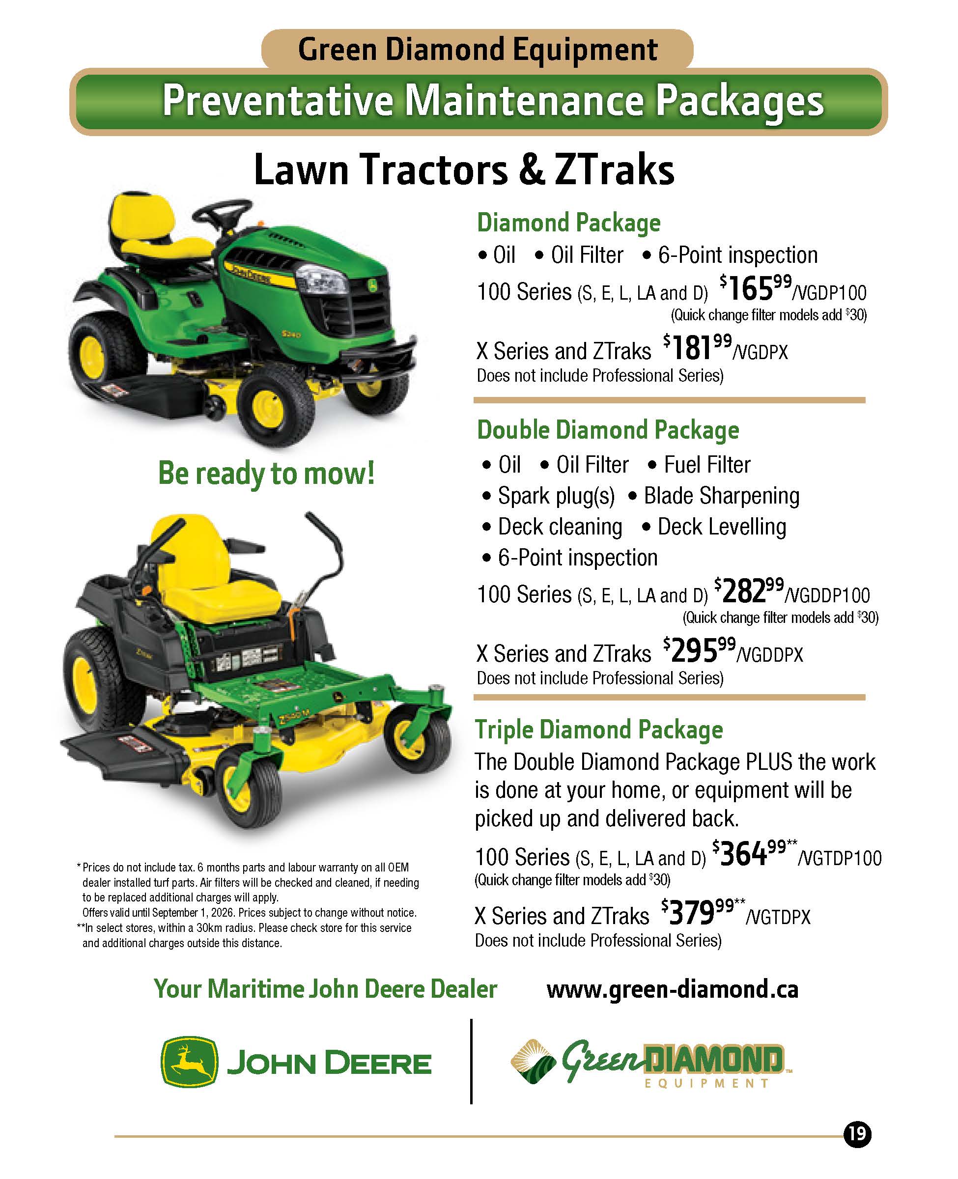 Lawn Tractors & ZTraks
